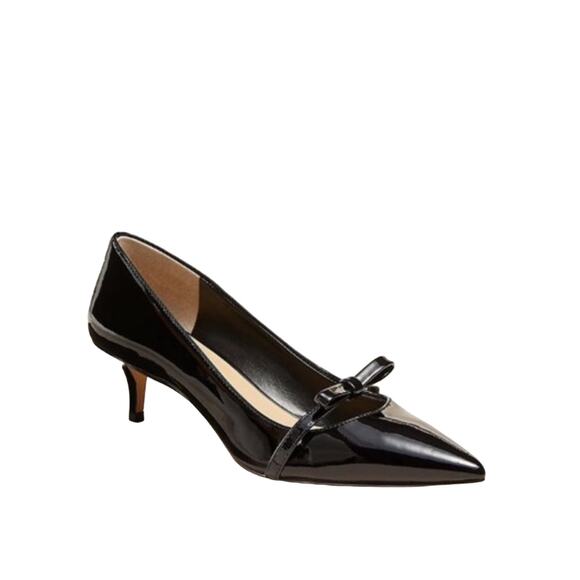 Ann Taylor Reese Patent Leather Bow Pumps - Picture 1 of 8